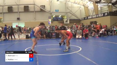 74 kg Consi Of 8 #2 - Taleb Rahmani, Pittsburgh Wrestling Club vs Jaden Mattox, TMWC/Ohio RTC