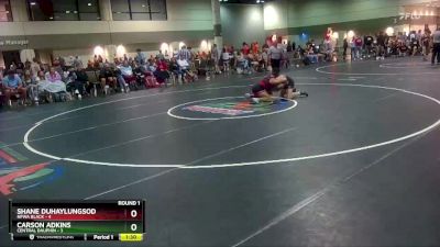 120 lbs Round 1 (16 Team) - Shane Duhaylungsod, NFWA Black vs Carson Adkins, Central Dauphin