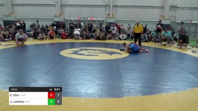 96 lbs Round 3 - Caleb Kirk, Team Gotcha vs Jacob Junkins, Patriots WC WV