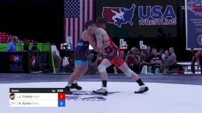 67 kg Semis - Jesse Thielke, Army (WCAP) vs Alston Nutter, Sunkist Kids Wrestling Club