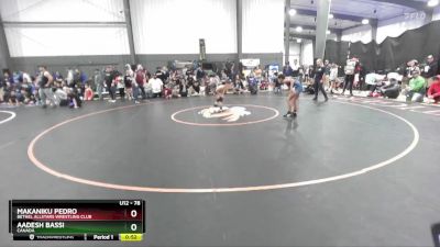 78 lbs Champ. Round 1 - Makaniku Pedro, Bethel AllStars Wrestling Club vs Aadesh Bassi, Canada