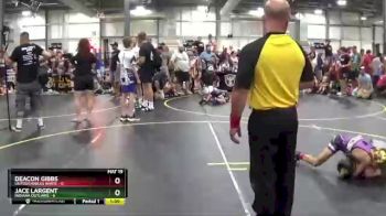 72 lbs Round 5 (6 Team) - Jace Largent, Indiana Outlaws vs Deacon Gibbs, Untouchables White