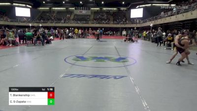 130 lbs Quarterfinal - Tommy Blankenship, Darlington vs Carlos Sanchez-Zapata, King George