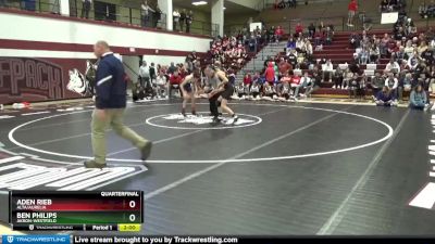 120 lbs Quarterfinal - Aden Rieb, Alta/Aurelia vs Ben Philips, Akron-Westfield