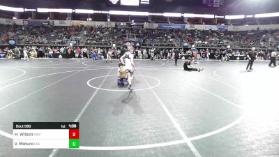 85 lbs Consi Of 4 - Hunter Wilson, Viking Wrestling Club vs Vince Maturo, East Kansas Eagles