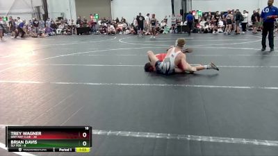 132 lbs Round 6 (8 Team) - Brian Davis, Sly Fox vs Trey Wagner, Grit Mat Club