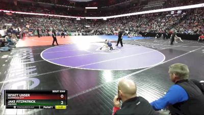 D3-113 lbs Semifinal - Wyatt Unser, Glenwood City vs Jake Fitzpatrick, Aquinas