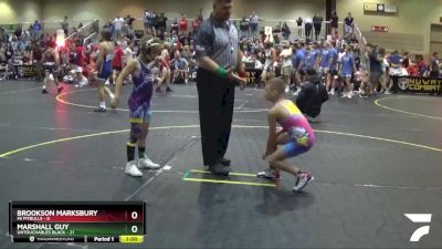 70 lbs Quarterfinals (8 Team) - Brookson Marksbury, Mi Pitbulls vs Marshall Guy, Untouchables Black