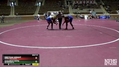 285 lbs Cons. Round 2 - Kadarius Pitts, Beauregard HS vs Dreydan Wright, Ramsay High School