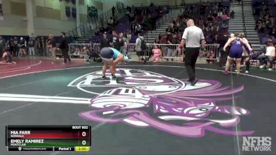 235 lbs Semifinal - Mia Farr, Norwalk vs Emely Ramirez, Montclair