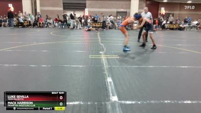 125 lbs Cons. Semi - Luke Sevilla, Team Palmetto vs Mack Harrison, Frankton Wrestling Club