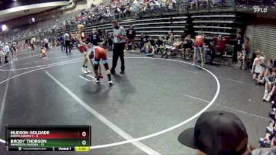 130 lbs Round 2 (6 Team) - Brody Thorson, Minnesota Maroon vs Hudson Goldade, North Dakota 2