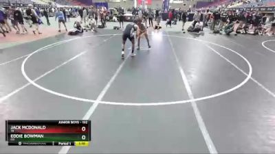 132 lbs Champ. Round 1 - Jack McDonald, TX vs Eddie Bowman, CO