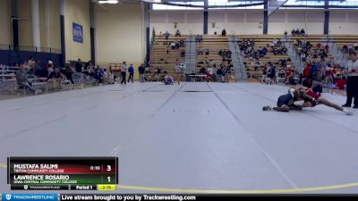 174 lbs 5th Place Match - Lawrence Rosario, Iowa Central Community College vs Mustafa Salimi, Triton Community College