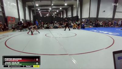 78 lbs Quarterfinal - Porter Branson, Salem Elite Mat Club vs Jaxon Aguilar, All-Phase Wrestling Club