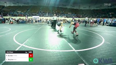 100 lbs 3rd Place - Preston Butler, Hilldale Youth Wrestling Club vs Liam Boylan, Norman Grappling Club