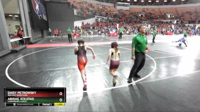 90 lbs Cons. Semi - Daisy Petrowsky, Red Hot Wrestling vs Abigail Kolstad, Luxemburg-Casco