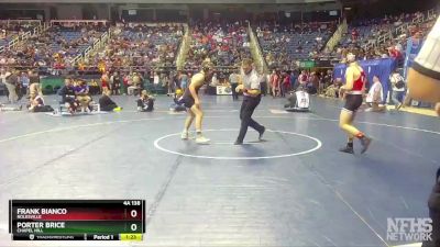 4A 138 lbs Semifinal - Frank Bianco, Rolesville vs Porter Brice, Chapel Hill