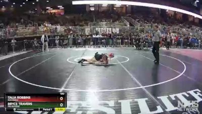 100 lbs Champ. Round 1 - Talia Robbins, Buchholz vs Bryce Travers, Melbourne