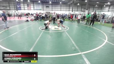 125 lbs Champ. Round 1 - Korbin Korhonen, Heavy Hitting Hammers vs Isaac Richardson, Virginia Beach