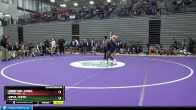 285 lbs Quarterfinals (8 Team) - Hosia Smith, Cathedral vs Leighton Jones, Brownsburg