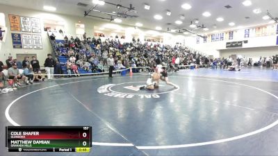 157 lbs Cons. Round 3 - Cole Shafer, Glendora vs Matthew Damian, Granada Hills