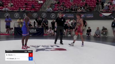 57 kg Rnd Of 16 - Grayson Davis, Steller Trained Wrestling vs Kameron Green Jr., MWC Wrestling Academy