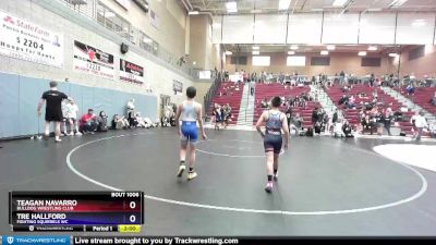 94 lbs Round 1 - Teagan Navarro, Bulldog Wrestling Club vs Tre Hallford, Fighting Squirrels WC