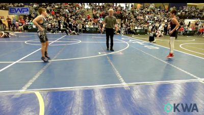 85 lbs Round Of 16 - Jett Pratt, Geary Youth Wrestling vs Reid Botchlet, Choctaw Ironman Youth Wrestling