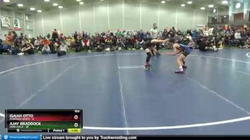 100 lbs Round 3 (6 Team) - Ajay Braddock, Iowa Gold vs Isaiah Otto, Montana White