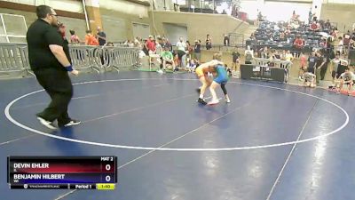 106 lbs Quarterfinal - Devin Ehler, IL vs Benjamin Hilbert, WI