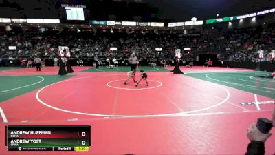 55 lbs Quarterfinal - Andrew Huffman, DONA vs Andrew Yost, CPWA