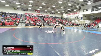 285 lbs Quarterfinal - Tyler Doyle, Colorado Mesa vs Anthony Caldwell, Fort Hays State