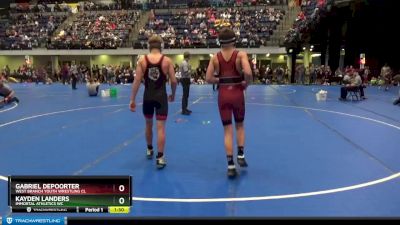 120 lbs Champ. Round 1 - Gabriel Depoorter, West Branch Youth Wrestling Cl vs Kayden Landers, Immortal Athletics WC