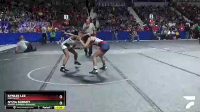 105 lbs Quarterfinal - Nyzia Burney, Rhodes Supreme Avengers vs Kynlee Lee, Fort Scott