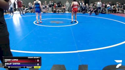 130 lbs Champ. Round 1 - Honey Lopez, WA vs Shelby Garten, ID