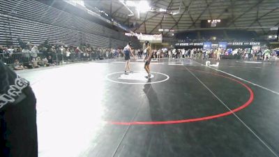 145 lbs Champ. Round 1 - Braiden Romine, South West Washington Wrestling Club vs Ken Larsen Jr., Ascend Wrestling Academy