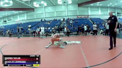 106 lbs Cons. Semi - Warren Taylor, OH vs Nicholas Lawrensen, OH