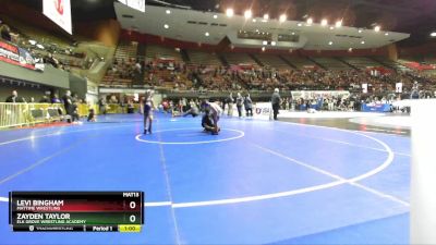 85 lbs Champ. Round 1 - Zayden Taylor, Elk Grove Wrestling Academy vs Levi Bingham, MatTime Wrestling