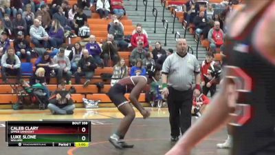 132 lbs Cons. Round 4 - Caleb Clary, Upper Sandusky vs Luke Slone, Willard