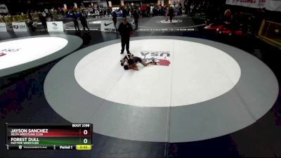 87 lbs Quarterfinal - Forest Dull, MatTime Wrestling vs Jayson Sanchez, Delta Wrestling Club