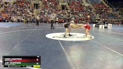 121 lbs Semifinal - Joey Enzminger, Bismarck Legacy vs Owen Lindstrom, Devils Lake