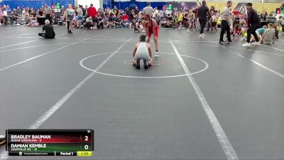 84 lbs Round 5 (8 Team) - Damian Kemble, Louisville WC vs Bradley Bauman, Rogue Wrestling