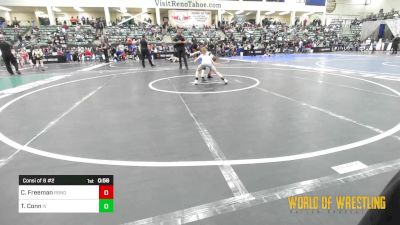 65 lbs Consi Of 8 #2 - Christiana Freeman, Rancho Bernardo vs Tori Conn, Illinois Valley Youth Wrestling