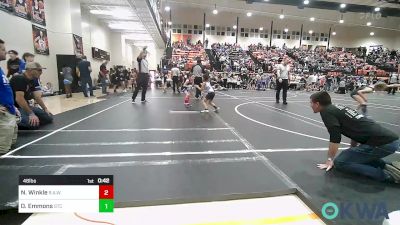 46 lbs Rr Rnd 1 - Norah Winkle, R.A.W. vs Olivia Emmons, Grove Takedown Club