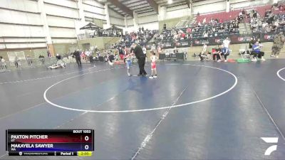 49 lbs Quarterfinal - Paxton Pitcher, UT vs Makayela Sawyer, WA