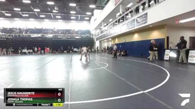 165 lbs Cons. Round 2 - Joshua Thomas, Sierra College vs Jesus Navarrete, Bakersfield College