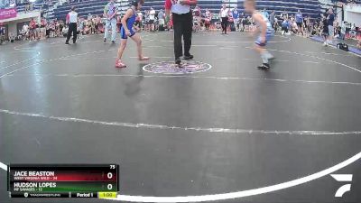 75 lbs Semis & 1st Wrestleback (8 Team) - Jace Beaston, West Virginia Wild vs HUDSON LOPES, MF Savages