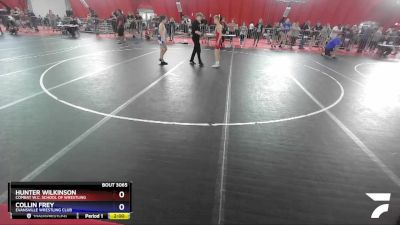 97 lbs Cons. Round 2 - Hunter Wilkinson, Combat W.C. School Of Wrestling vs Collin Frey, Evansville Wrestling Club