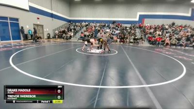 285 lbs Quarterfinal - Drake Madole, Allen vs Trevor Iwerebor, McKinney